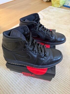 Nike Air Jordan 1 High Top Black Men's Sneakers